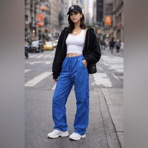 TNA Royal Blue Drawstring Track Pants